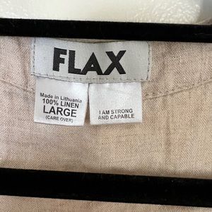 Flax sleeveless linen top